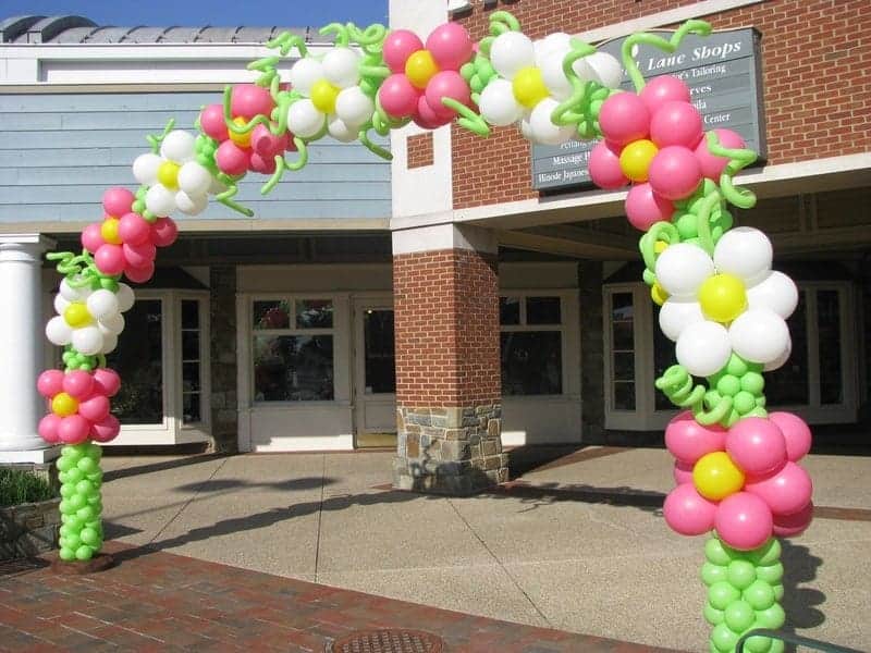 balloon flower arch decoration