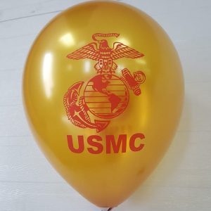 balloons with logos printed on