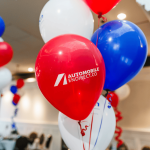 Custom-printed balloons produced in Canada, featuring vibrant branding on latex and Mylar options, ideal for corporate events and marketing campaigns.