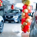 Car dealership sales event with custom printed balloons from CSA Balloons in Montreal, Toronto and New York